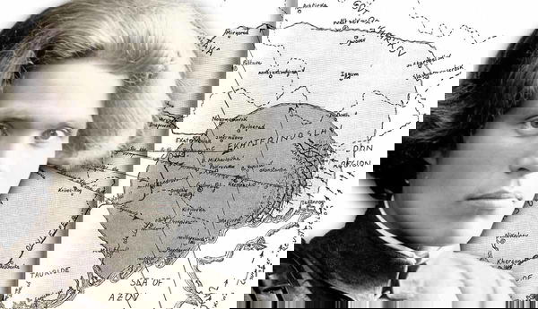Makhnovshchina map and Nestor Makhno