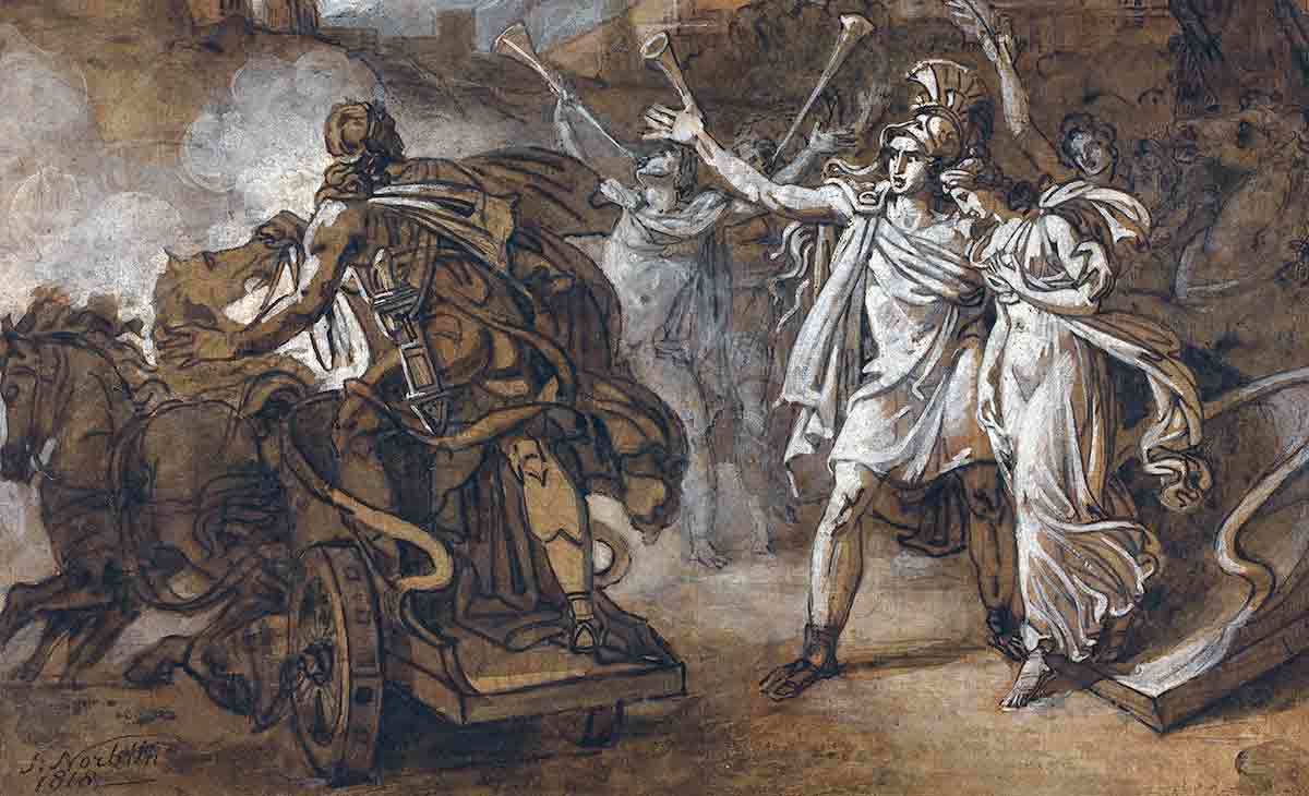 norblin castor pollux helen drawing