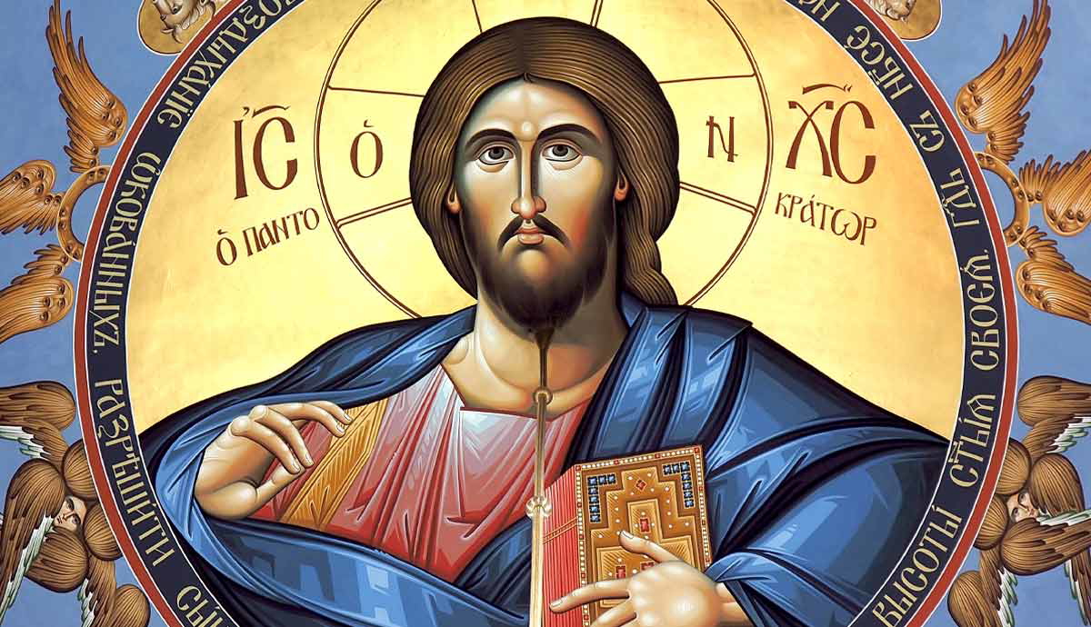 Byzantine icon of Jesus Christ Pantocrator