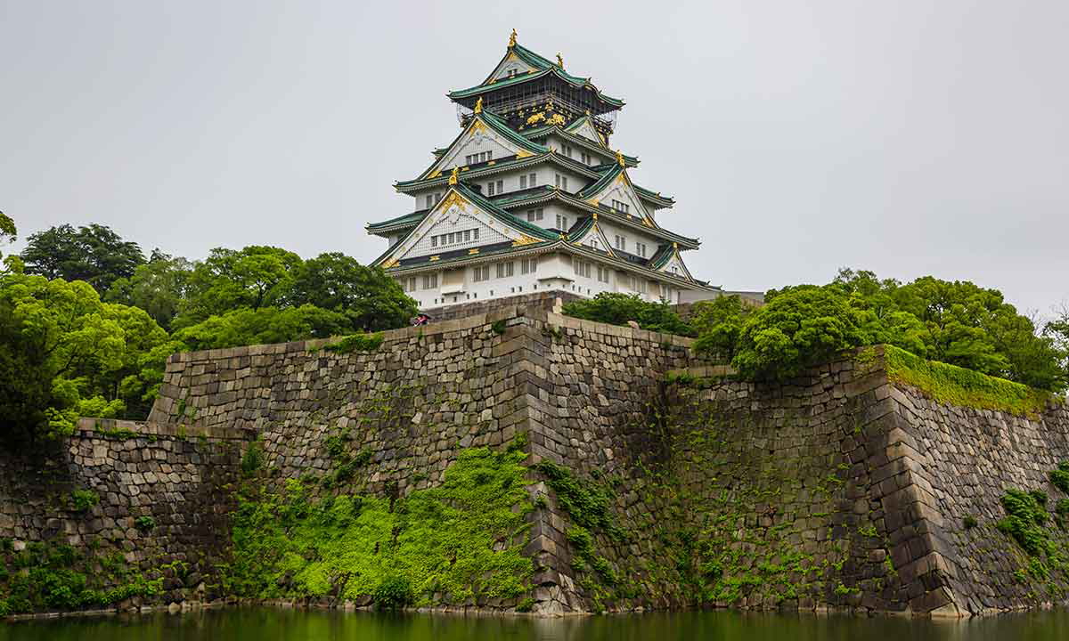 osaka castle modern
