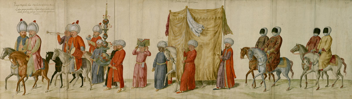 Wedding procession, by Lambert de Vos, ca. 1574.