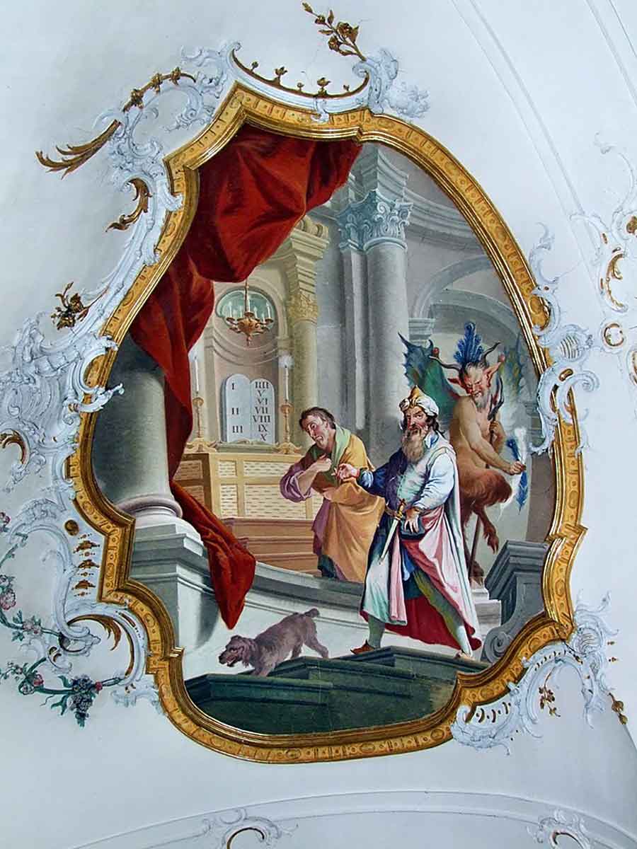 pharisee and publican fresco tithes