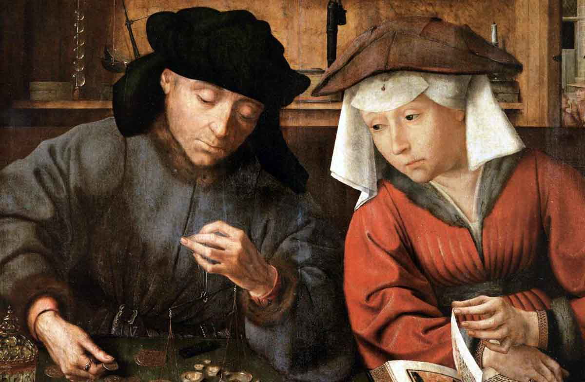 quentin massys moneylender and wife painting