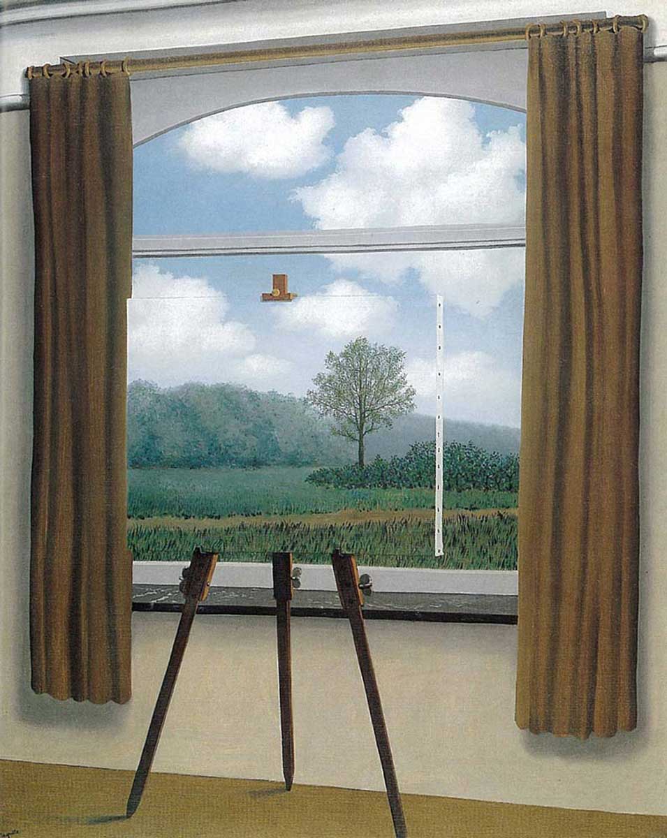 rene magritte human condition painting