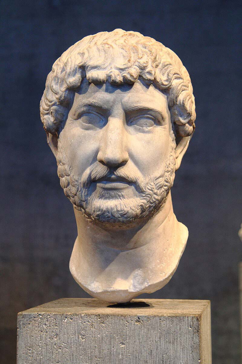 roman art bust hadrian