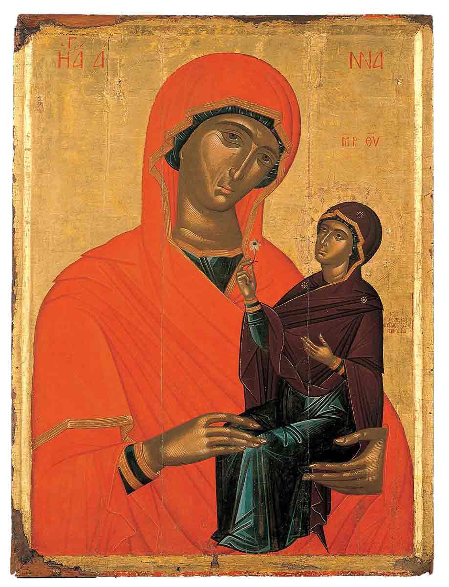 saint anne virgin icon