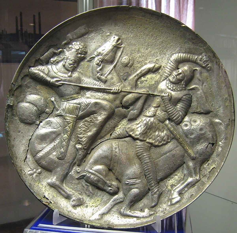 sassanid cavalry fighting
