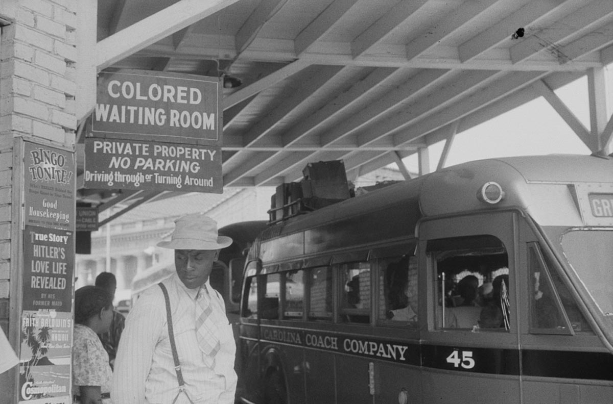 segregated train station