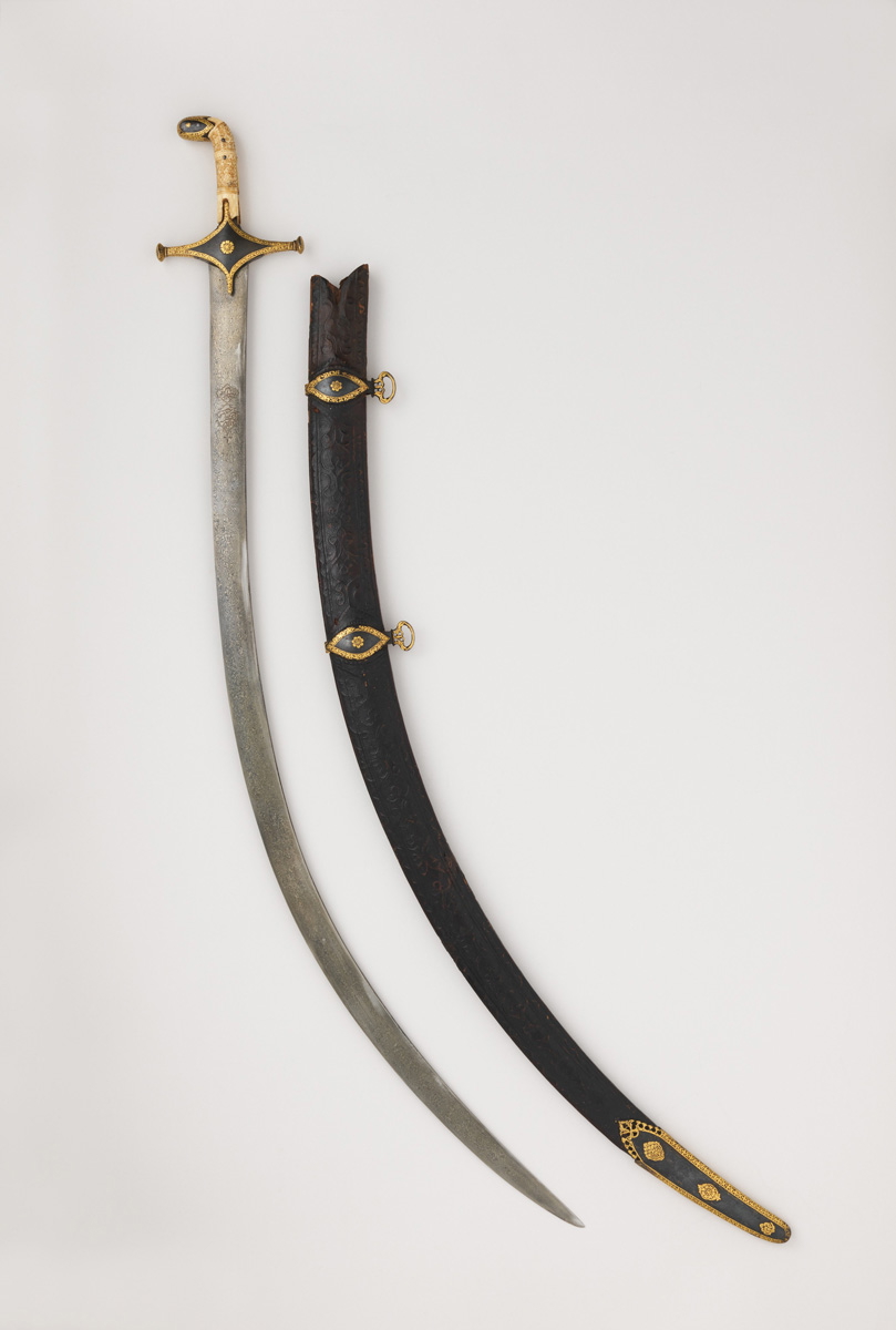 shamshir with scabbard metropolitan museum