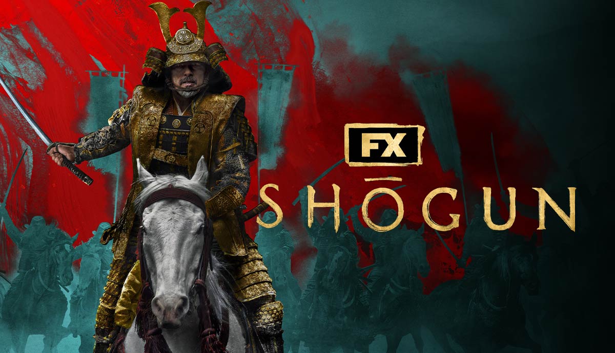 Samurai on horseback in FX’s Shōgun poster
