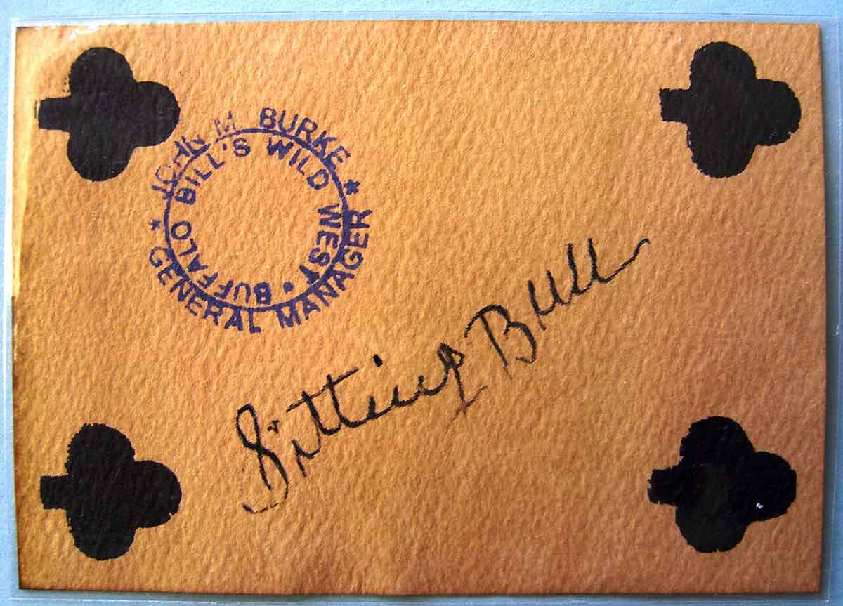 sitting bull autographed envelope