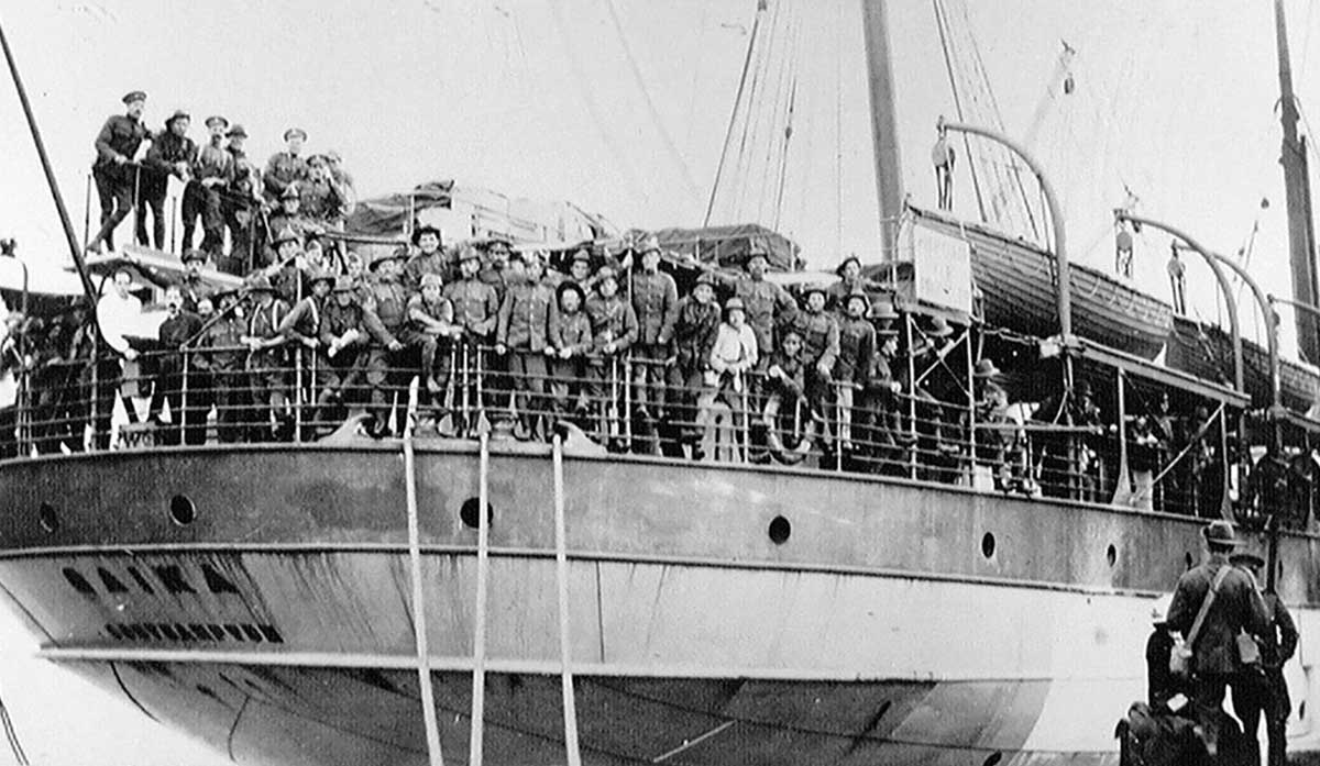south african troops first world war