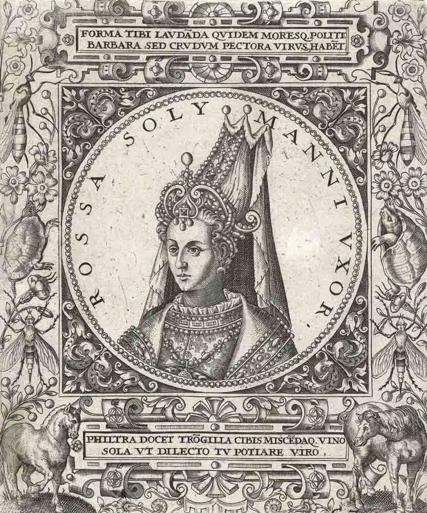Imagined portrait of Hürrem Sultan, by Johann Theodor de Bry (1561-1623), circa 1590s