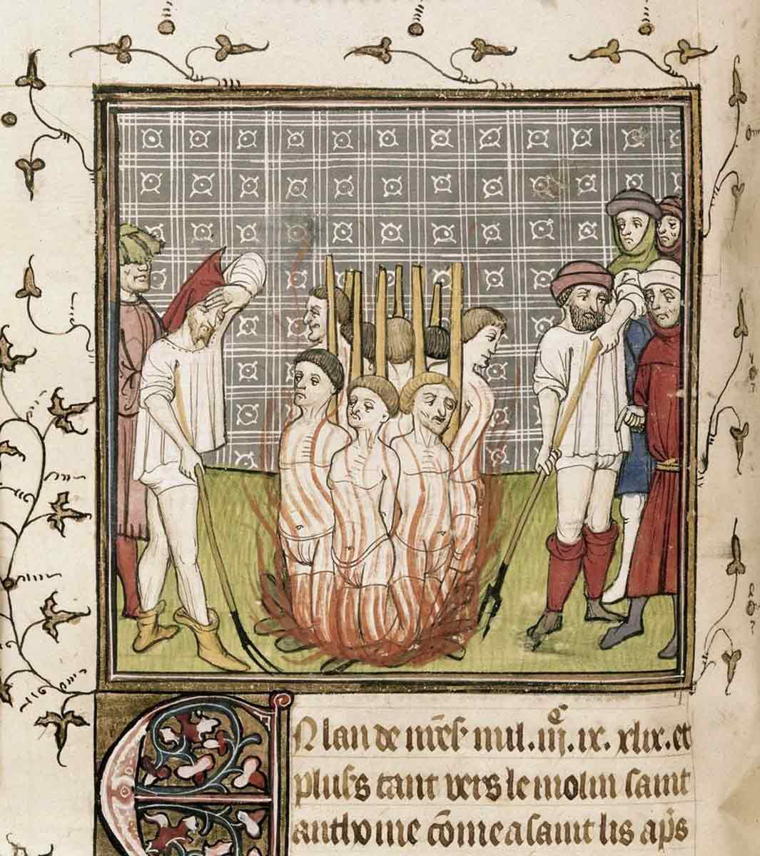 templars burned at stake