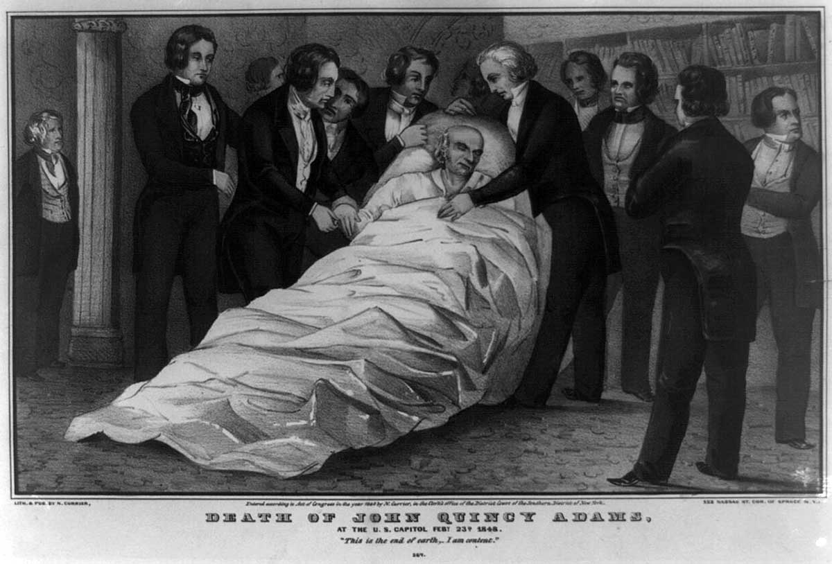 the death of john quincy adams