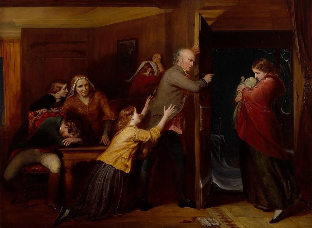 The Outcast by Richard Redgrave painting