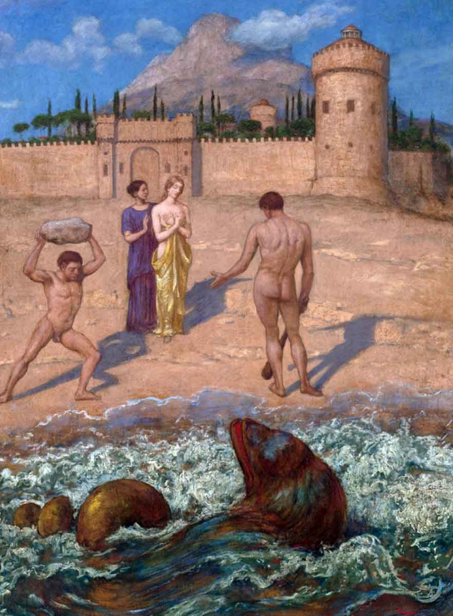 thoma hercules delivering hesione painting