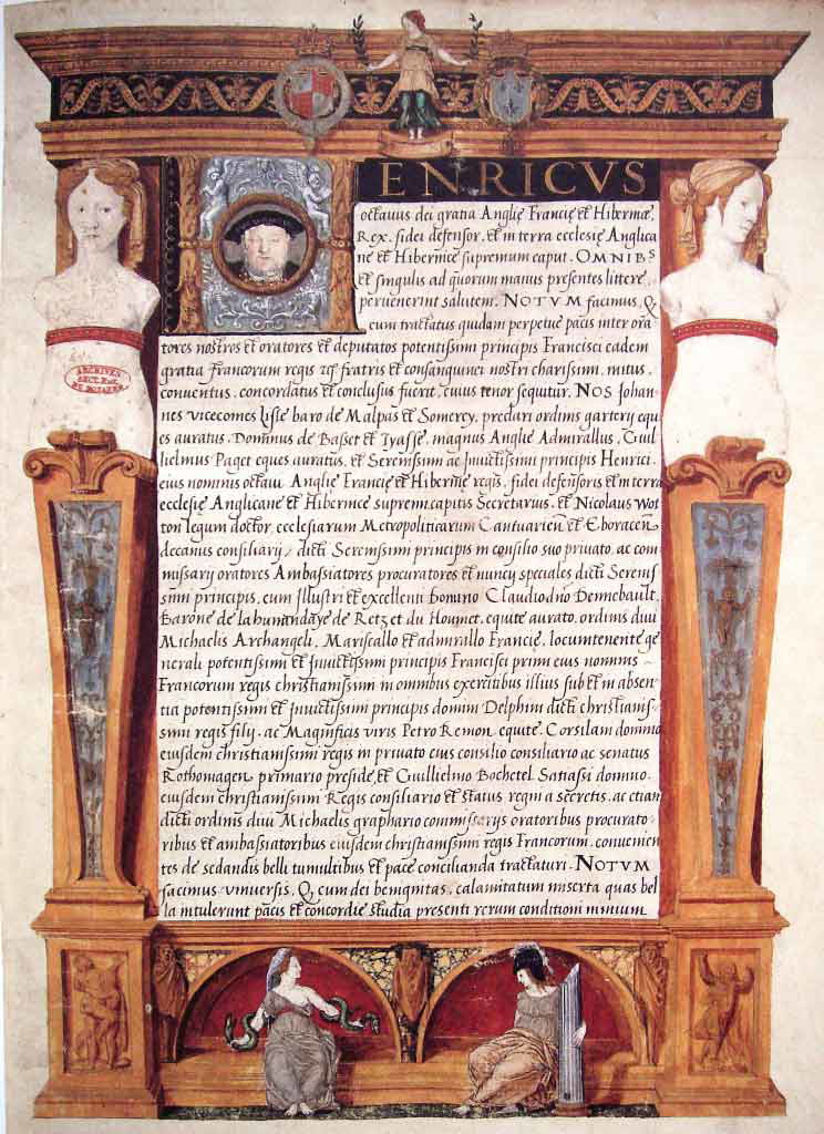 Treaty of Ardres by Levina Teerlinck in 1546
