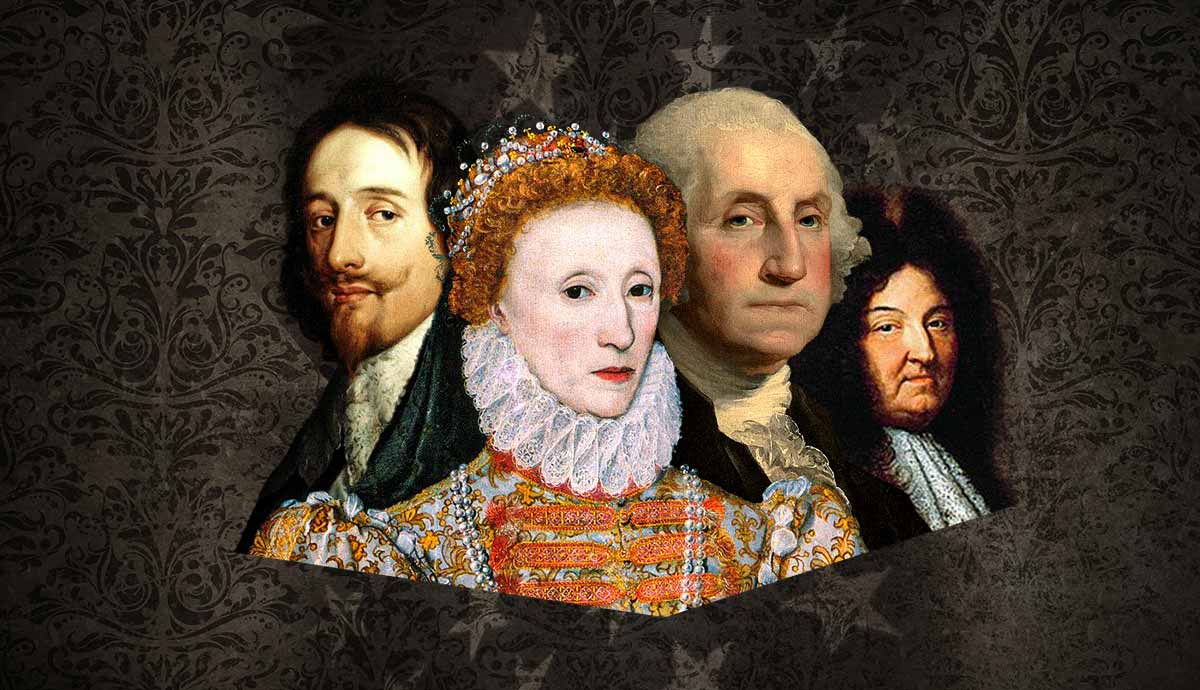 Portraits of historical leaders and monarchs