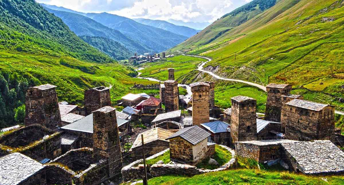 ushguli towers svaneti georgia