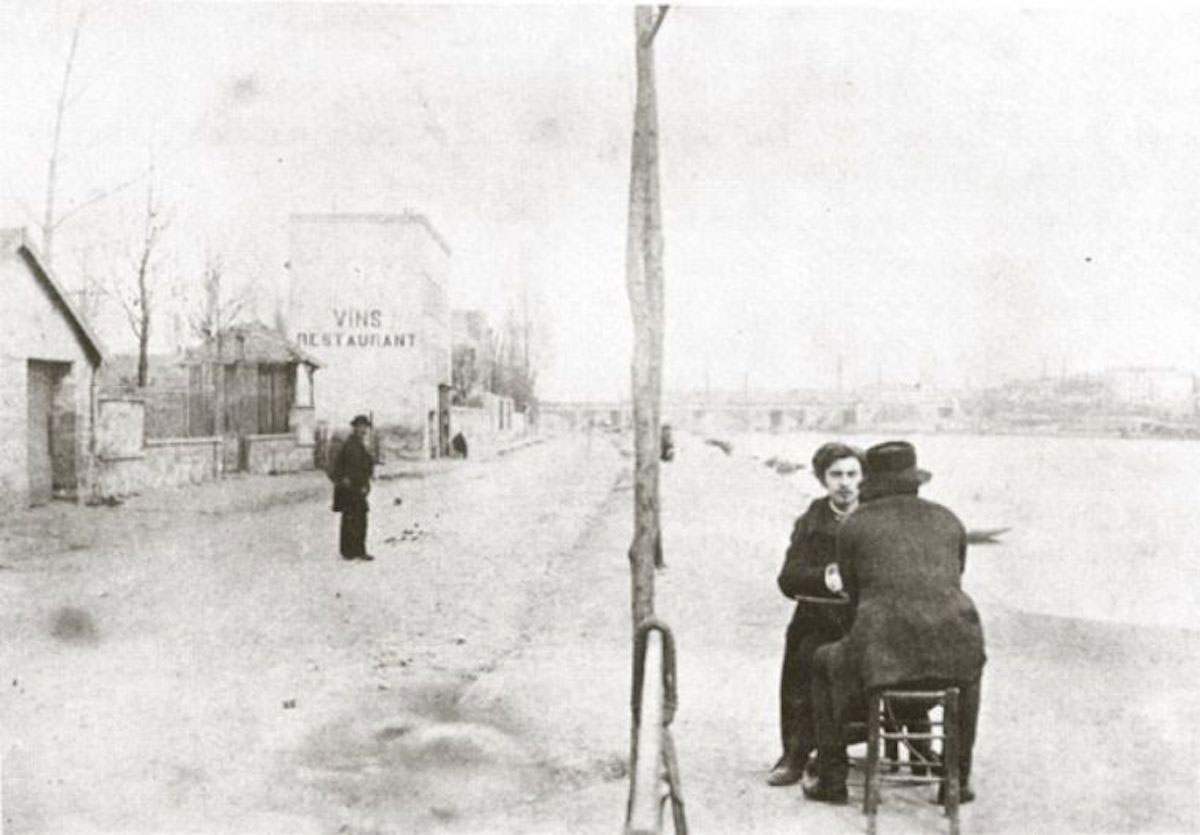 van gogh and emile bernard in asnieres