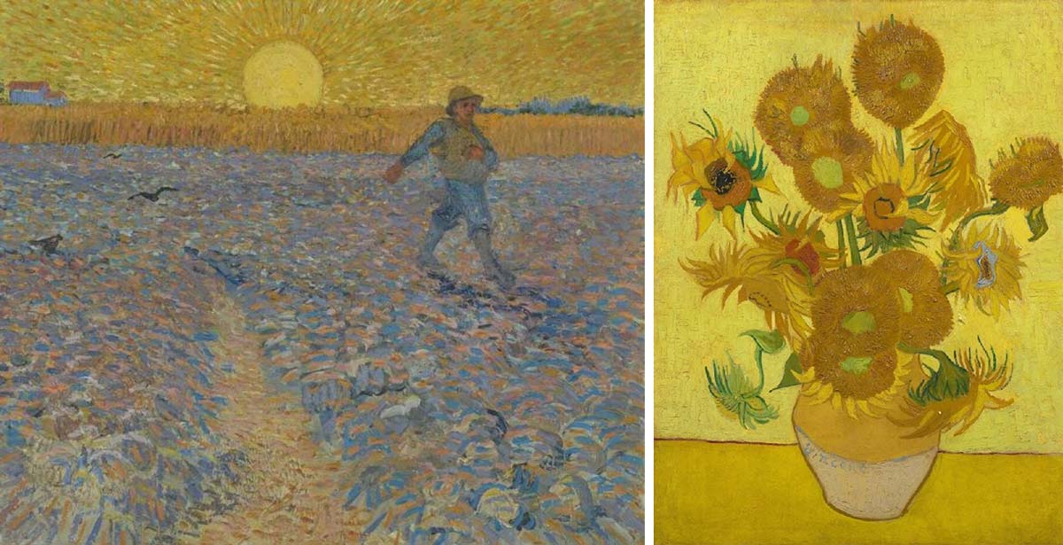 van gogh sower sunflowers