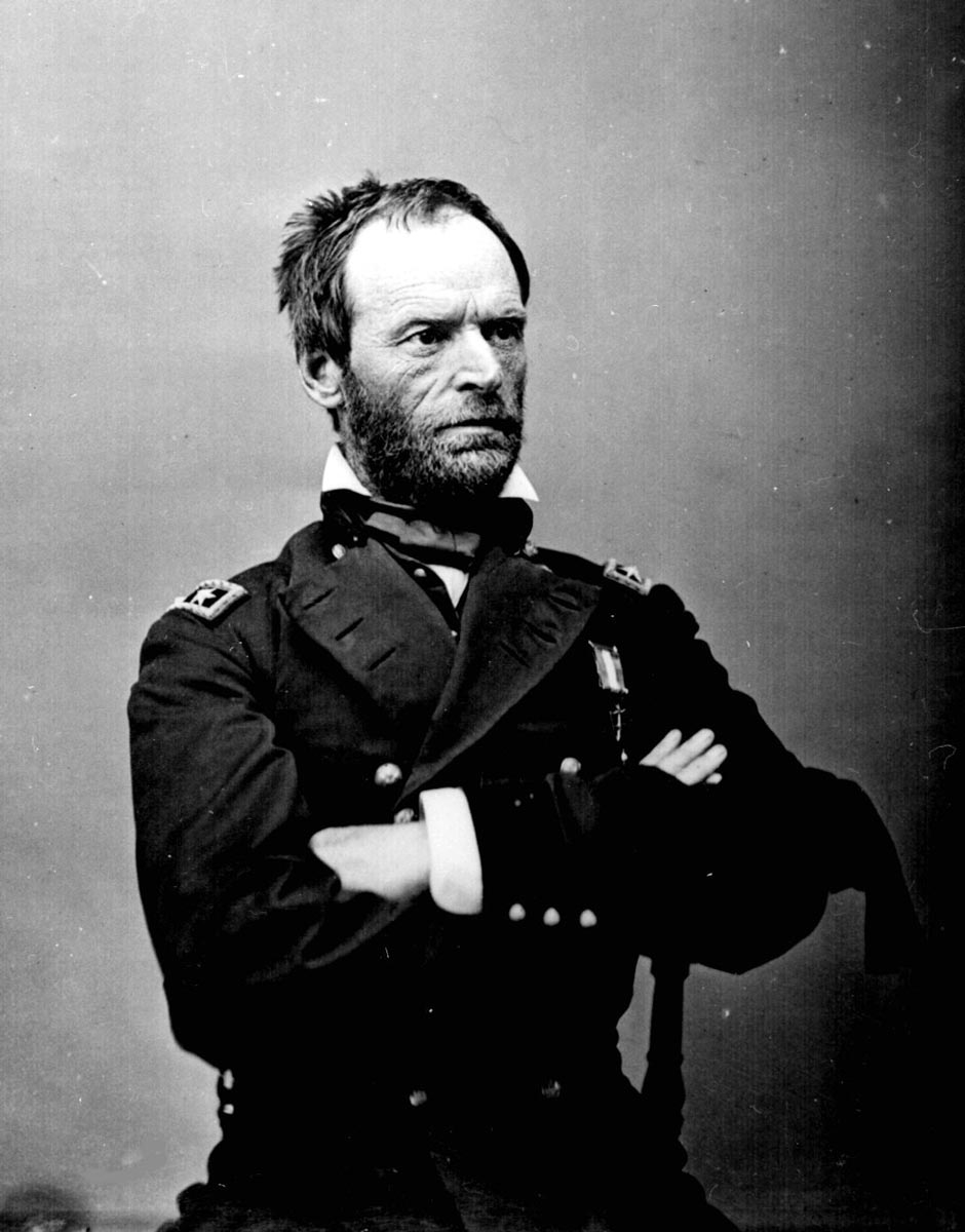 william t sherman arms folded
