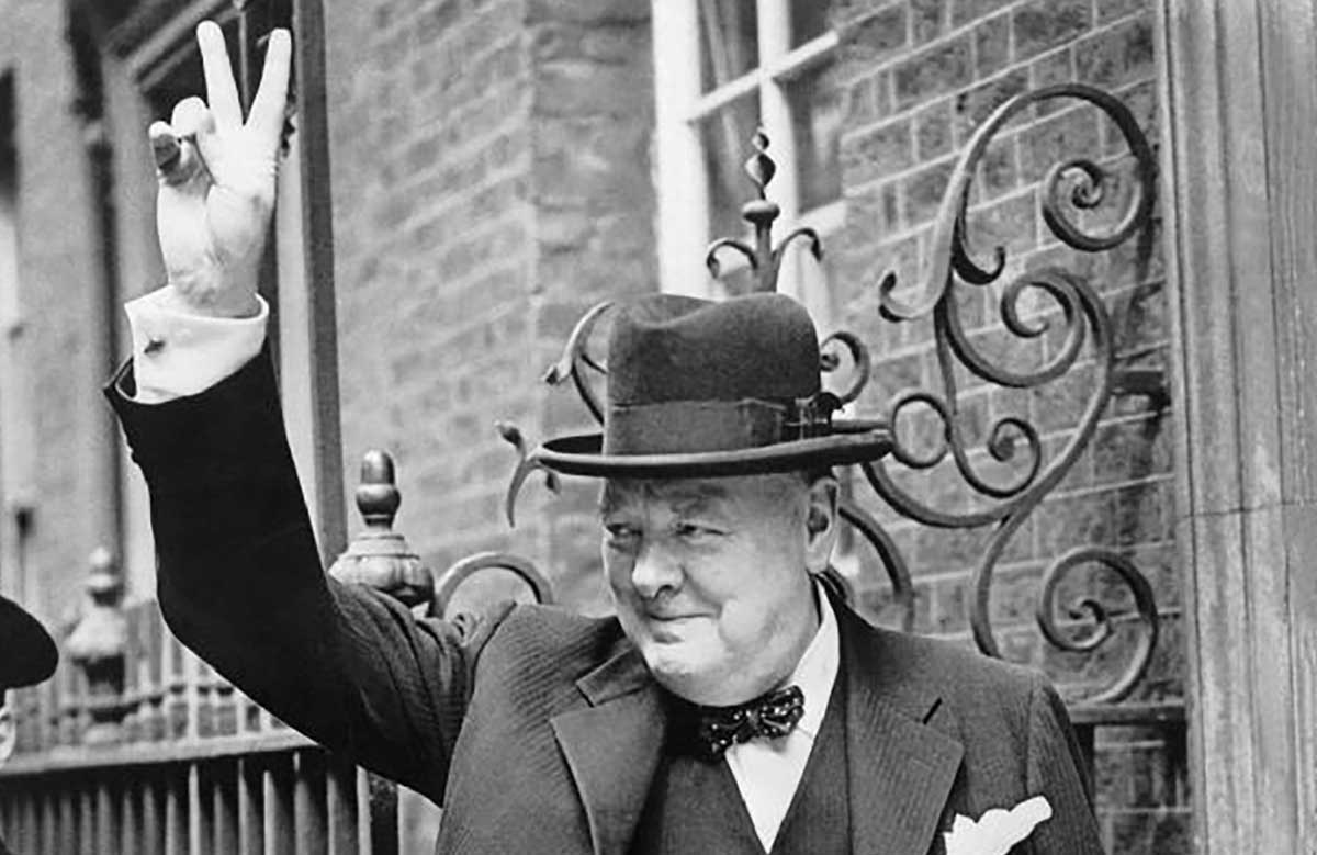 winston churchill v for victory