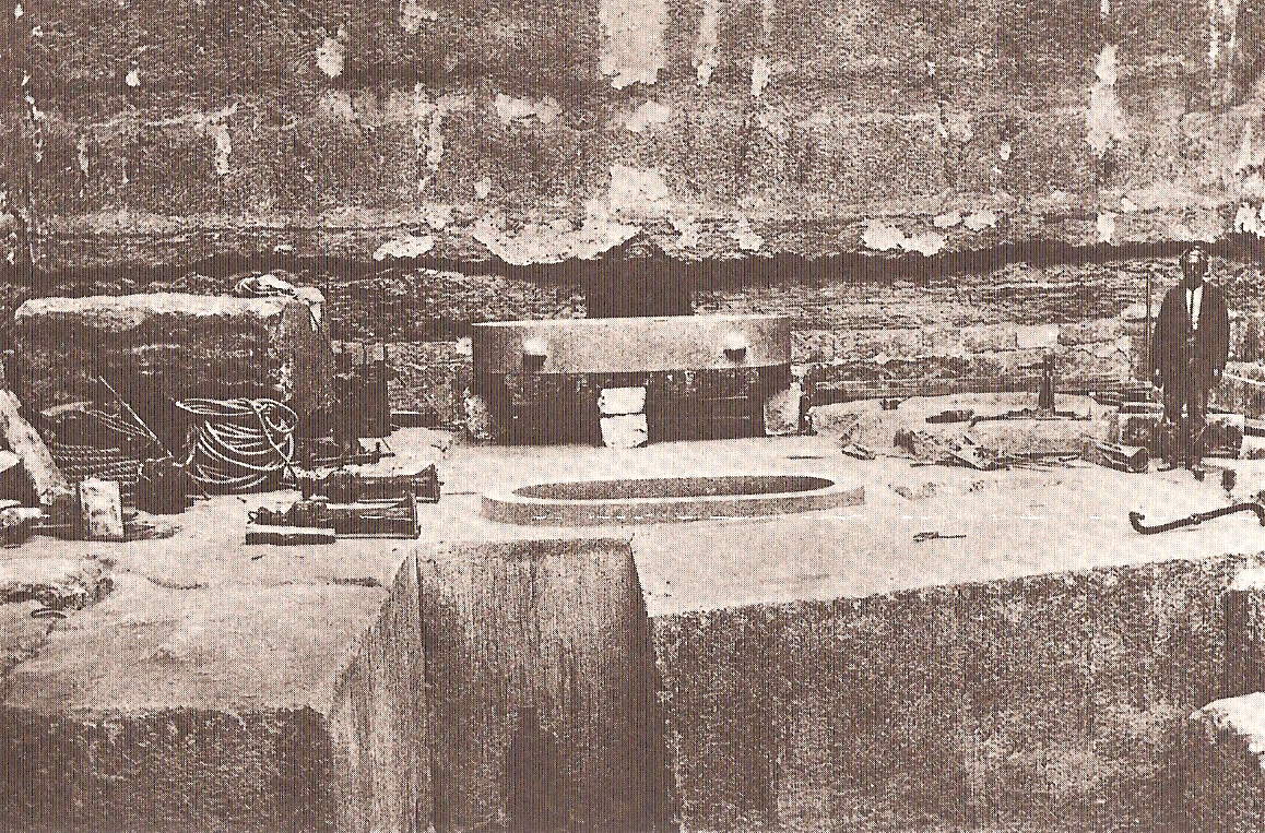 Photograph of the underground chamber of the Baka Pyramid, 1905. Source: Wikimedia Commons