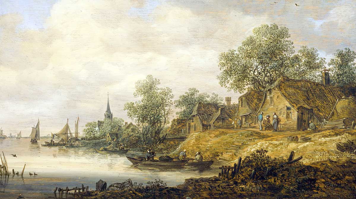 Jan van Goyen River Scene 1646