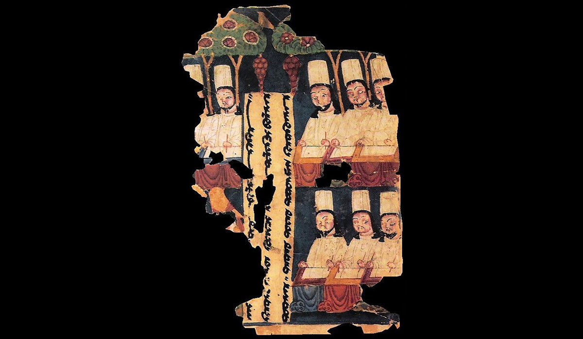 Manichean preists writing