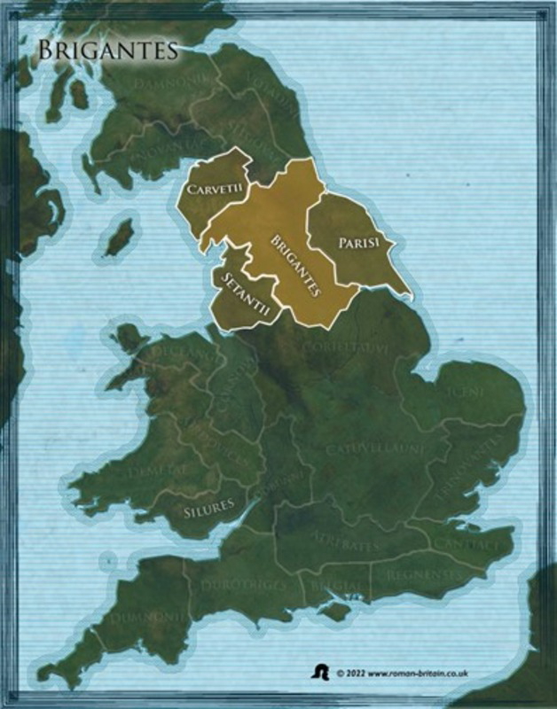 Map Iron Age Britain Brigantes