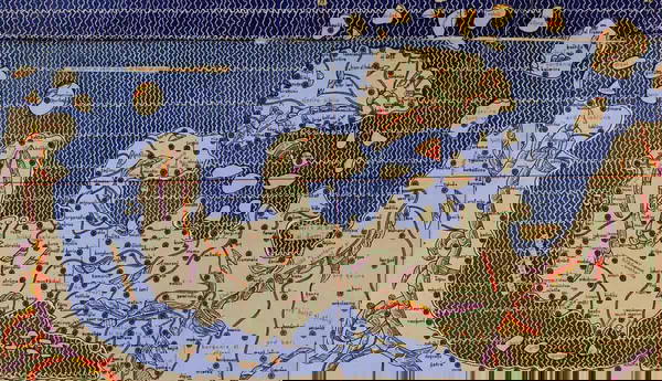 Tabula Rogeriana 1929 Italia Konrad Miller