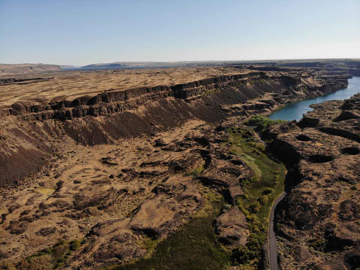 above dry falls