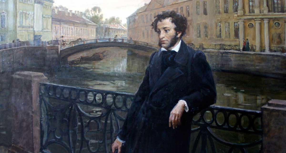 alexander pushkin in saint petersburg painting
