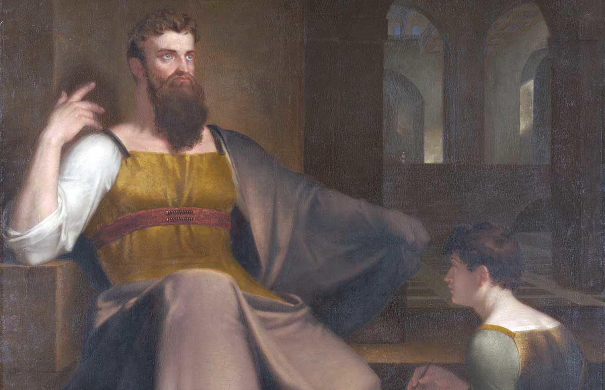 allston jeremiah dictating his prophecy of the destruction of jerusalem painting