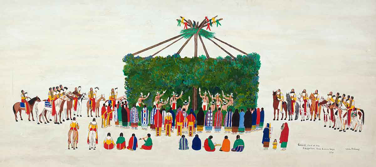 arapaho sun dance drawing