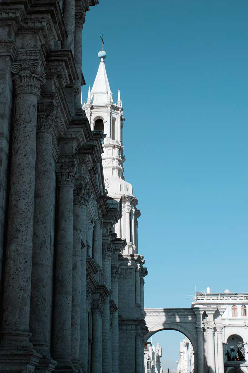 arequipa white stone colonial cities south america