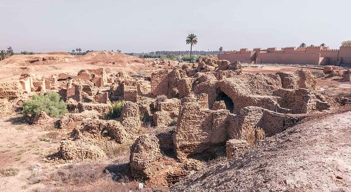 babylon old town remains iraq