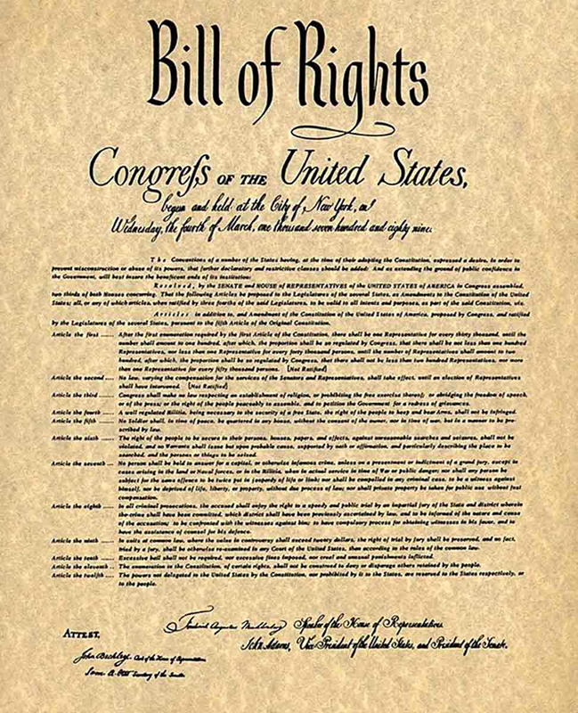 bill of rights document