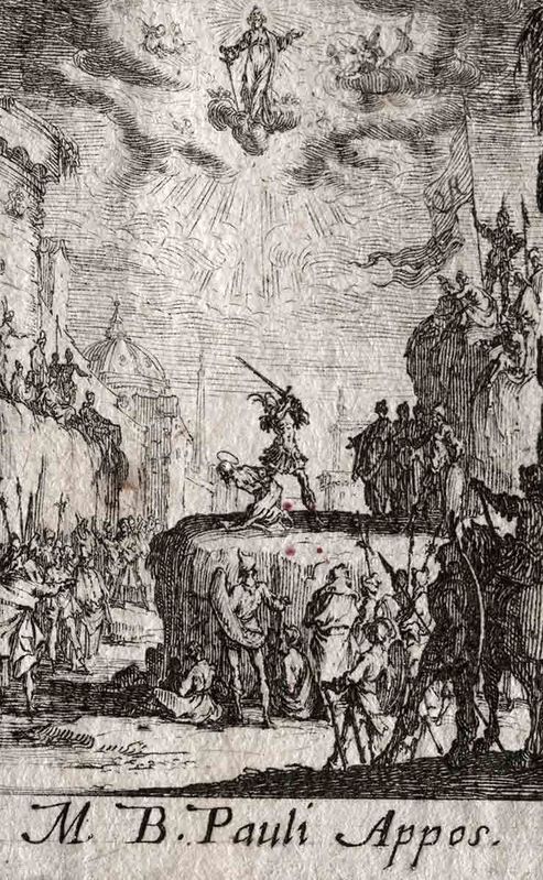 callot the martyrdom of the apostles st paul etching