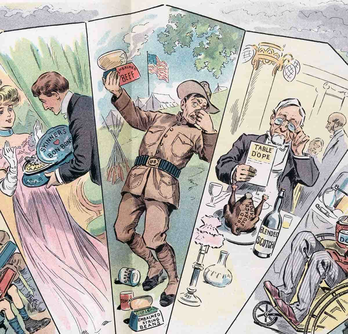 cartoons pure food drug act 1906