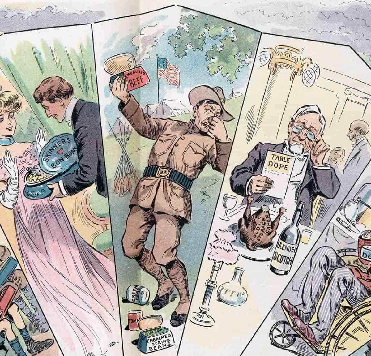 cartoons pure food drug act 1906