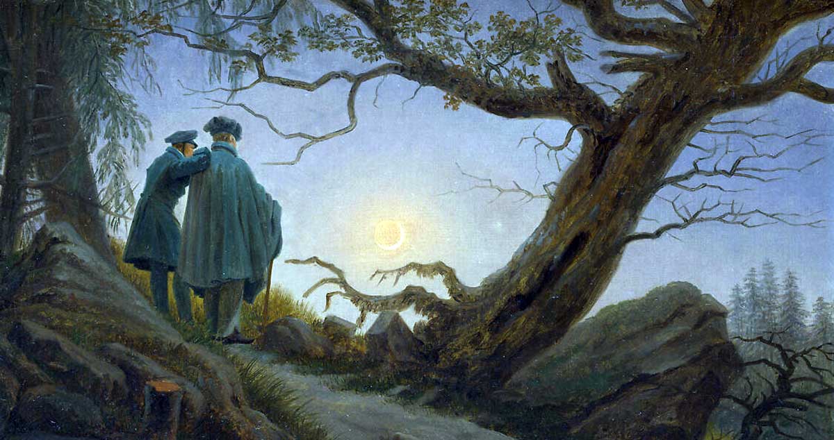 caspar david friedrich two men painting
