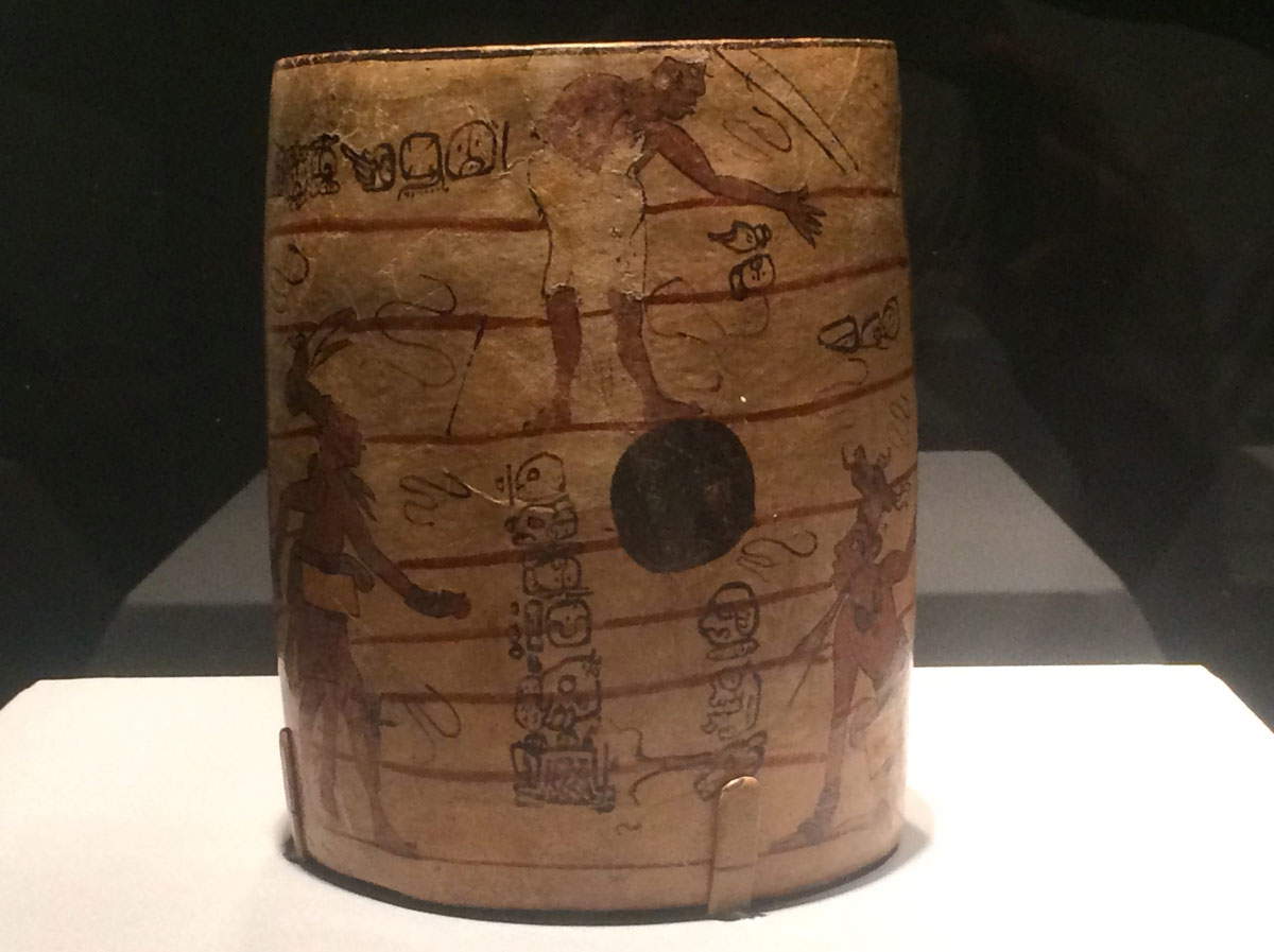 ceramic vessel painted scenes