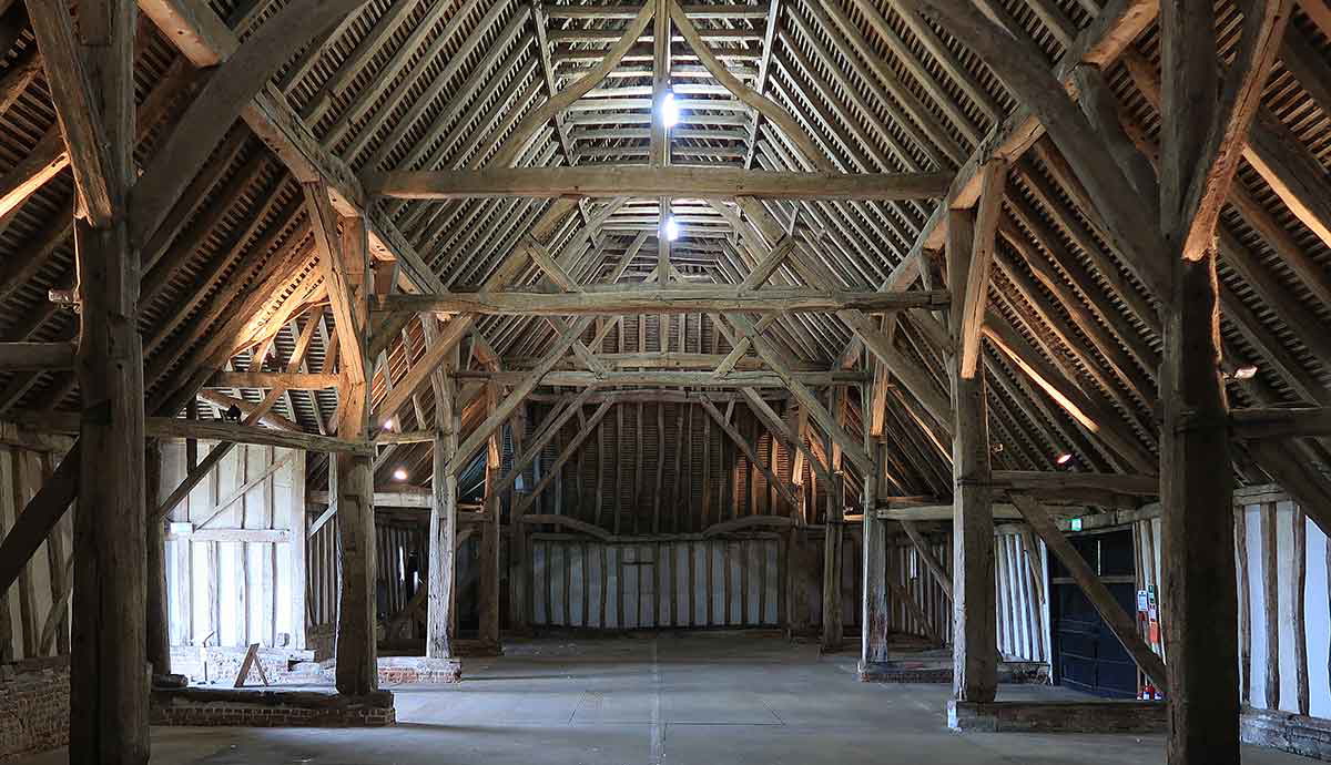cressing temple barn interior essex