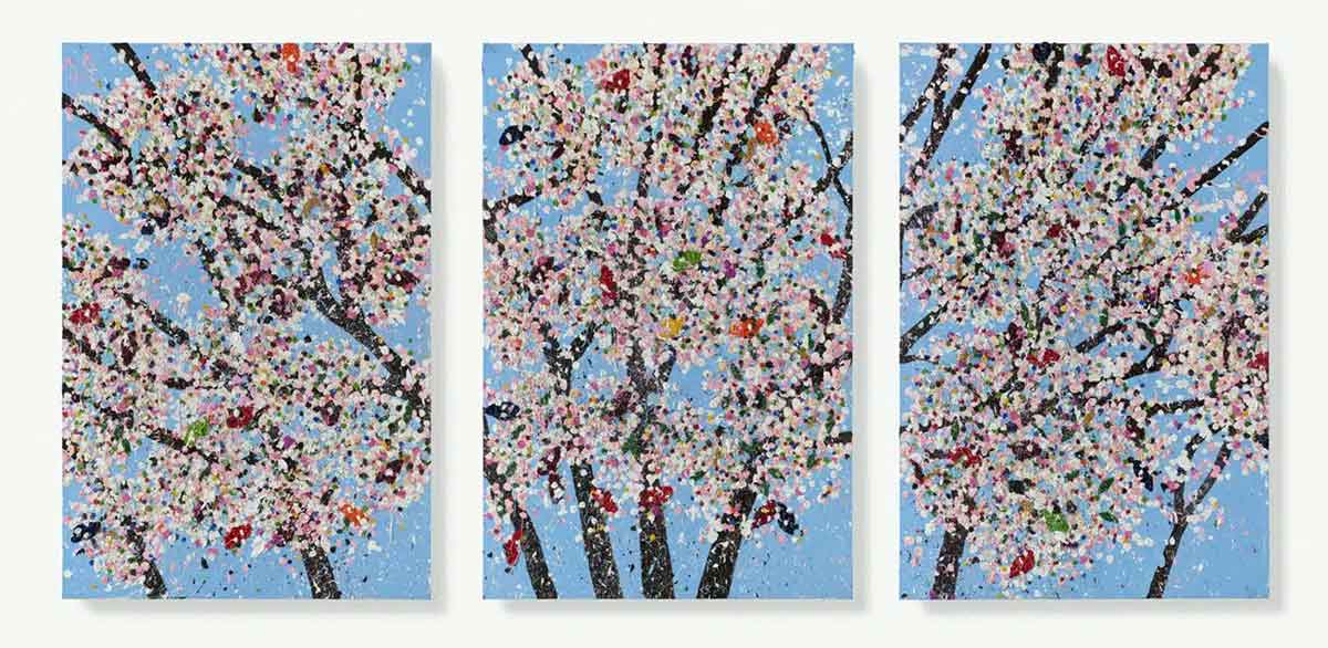 damien hirst cherry blossoms