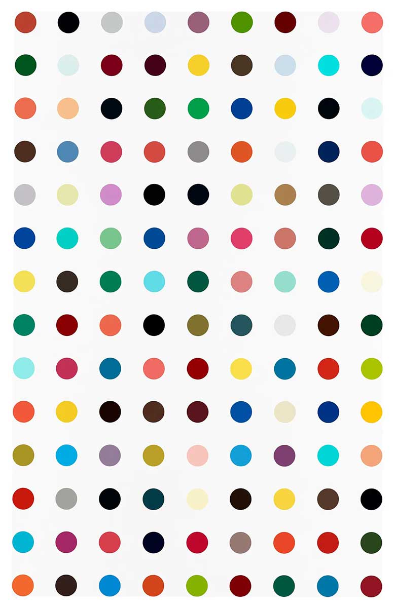 damien hirst dots