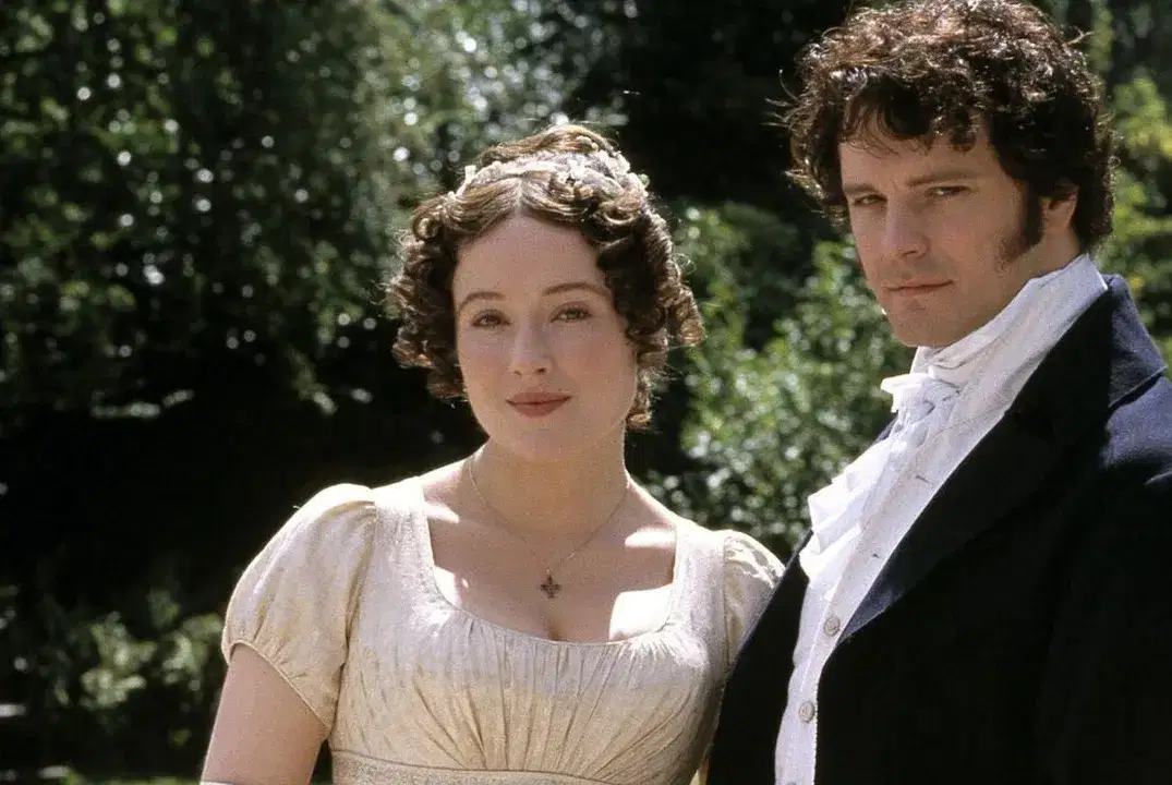 Jennifer Ehle and Colin Firth as Elizabeth Bennett and Mr Darcy in the BBC production of "Pride and Prejudice," 1995. Source: Internet Movie Database (IMDB)