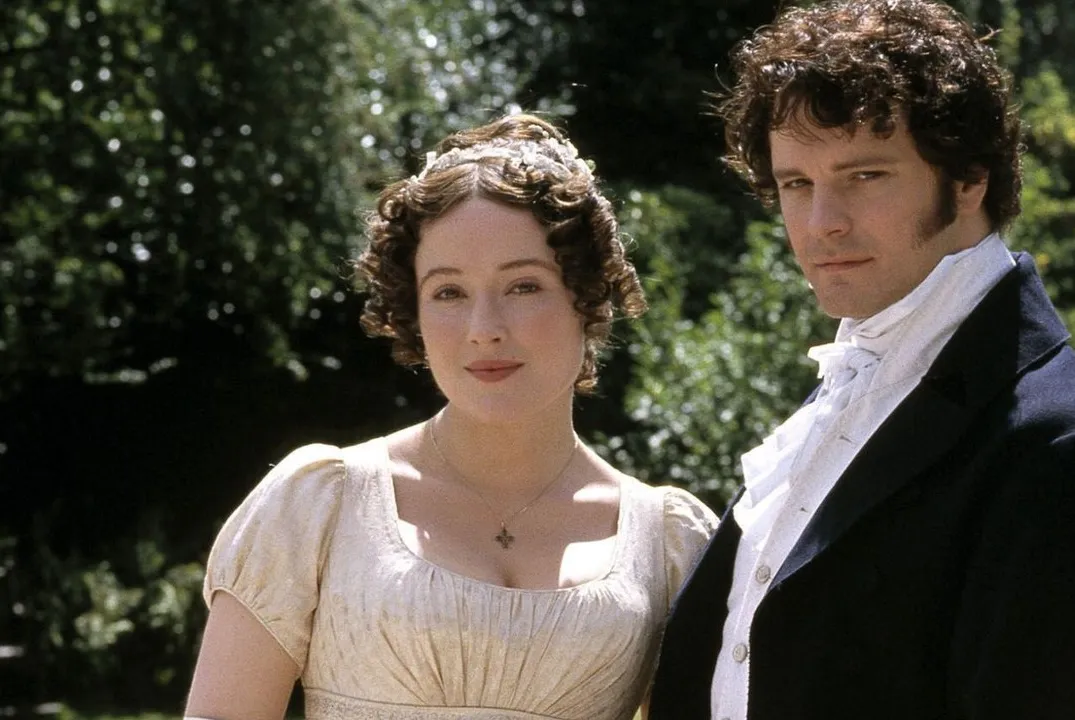 Jennifer Ehle and Colin Firth as Elizabeth Bennett and Mr Darcy in the BBC production of "Pride and Prejudice," 1995. Source: Internet Movie Database (IMDB)
